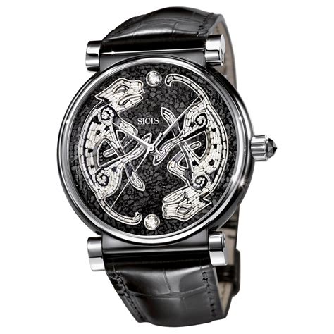 Orologio con cinturino in alligatore 